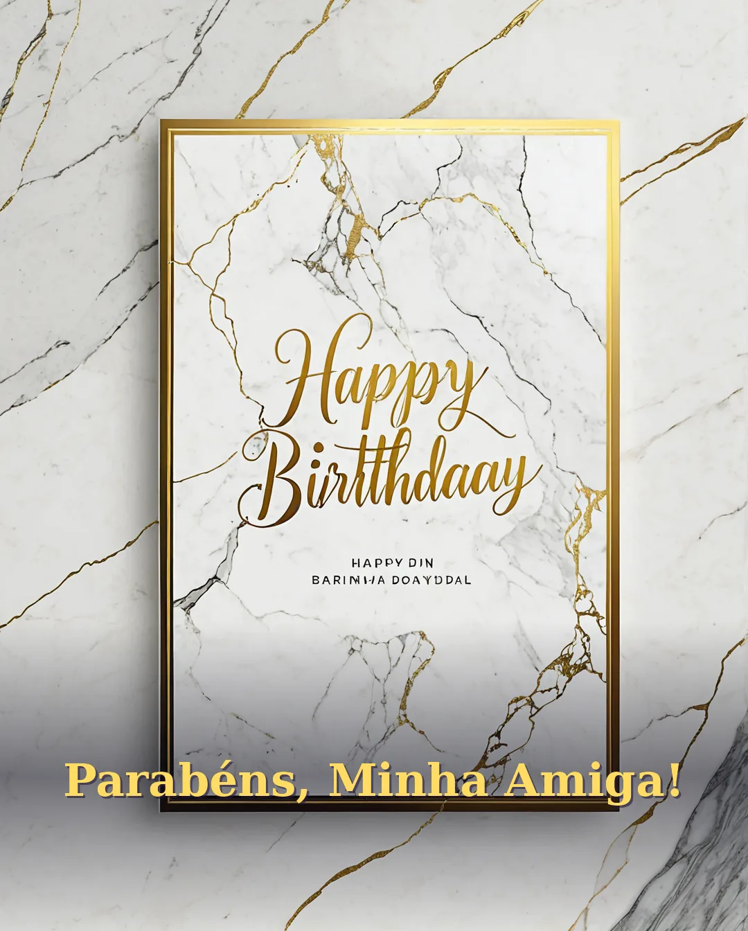 Parabéns para Amiga de Muitos Anos
