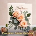 Imagem de homenagem de aniversário para amiga para baixar e compartilhar no WhatsApp