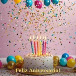 Imagem de cartão de aniversário para amiga amada para baixar e compartilhar no WhatsApp