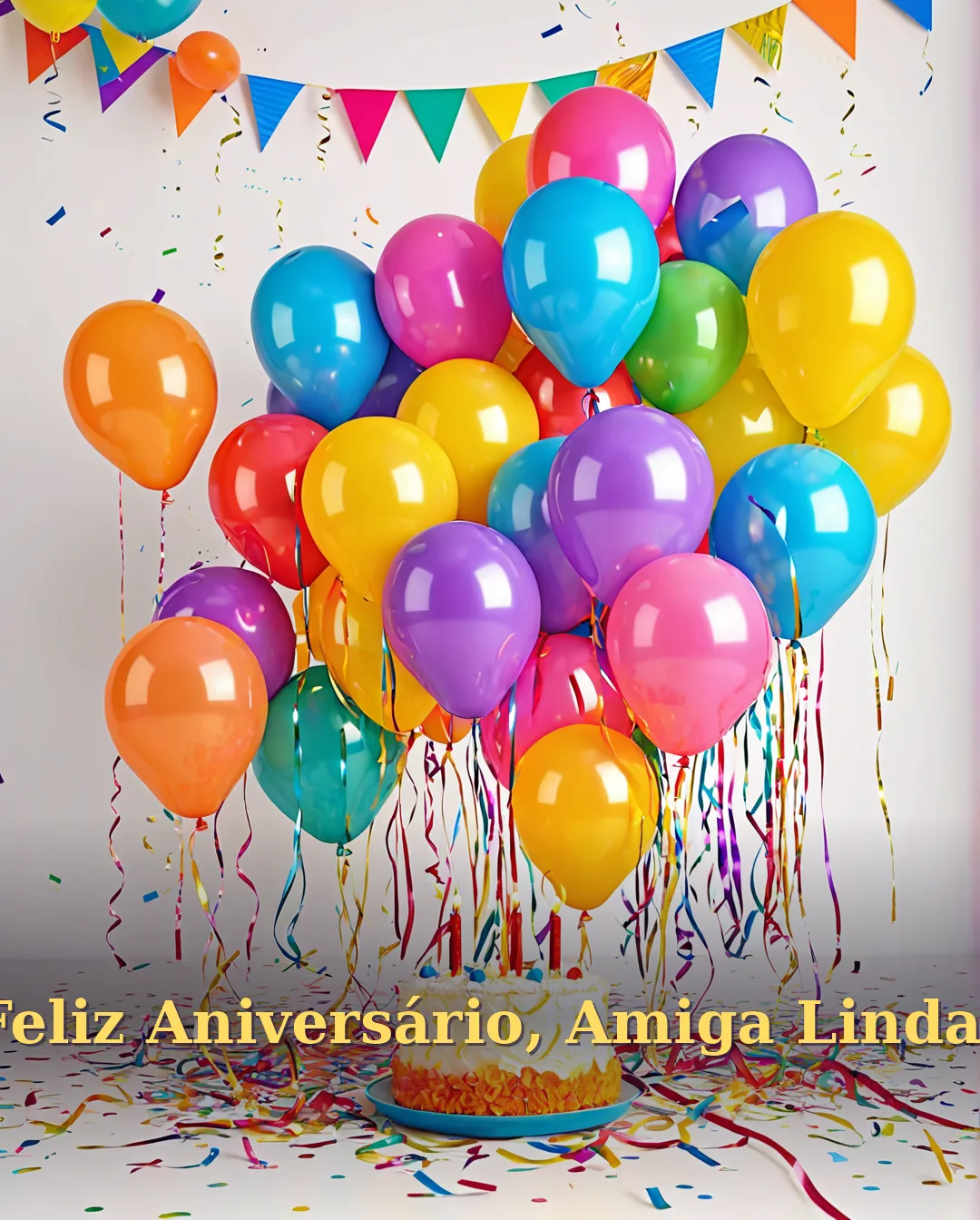Feliz Aniversário para Amiga do Coração