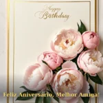 Feliz aniversário para minha melhor amiga com imagem linda para baixar e compartilhar