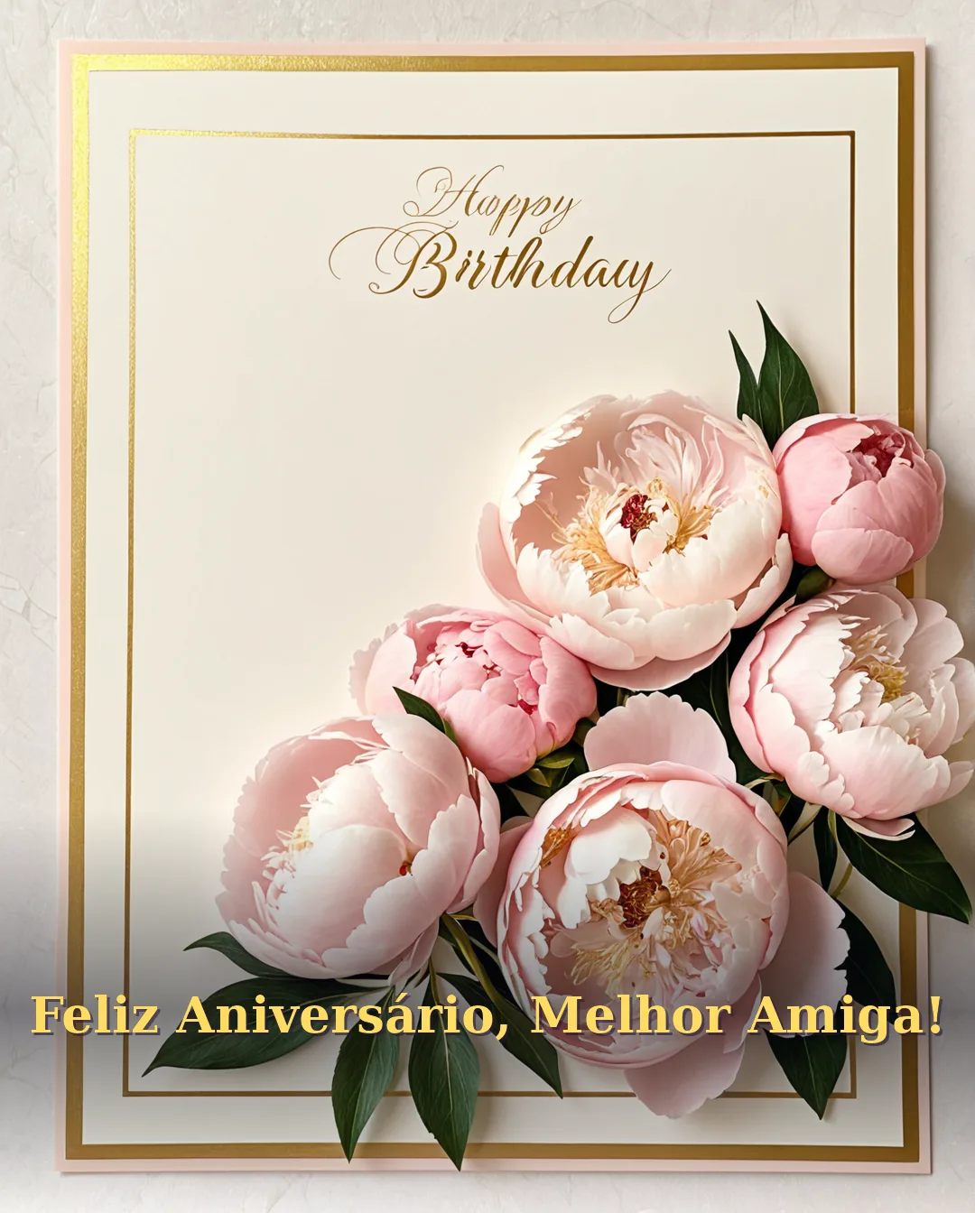 Feliz Aniversário para Minha Melhor Amiga — Mensagens do Coração