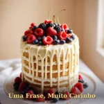Cartão de aniversário para pessoa especial com flores secas e laço artesanal
