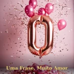 Frase de parabéns para sobrinha com velas acesas sobre bolo decorado e pétalas de rosa espalhadas