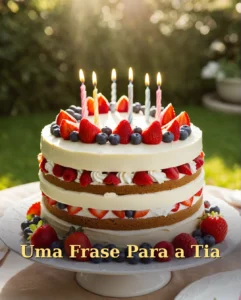 Frase de Parabéns para Tia