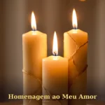 Duas velas entrelaçadas acesas contra fundo de bokeh suave para aniversário de namorado