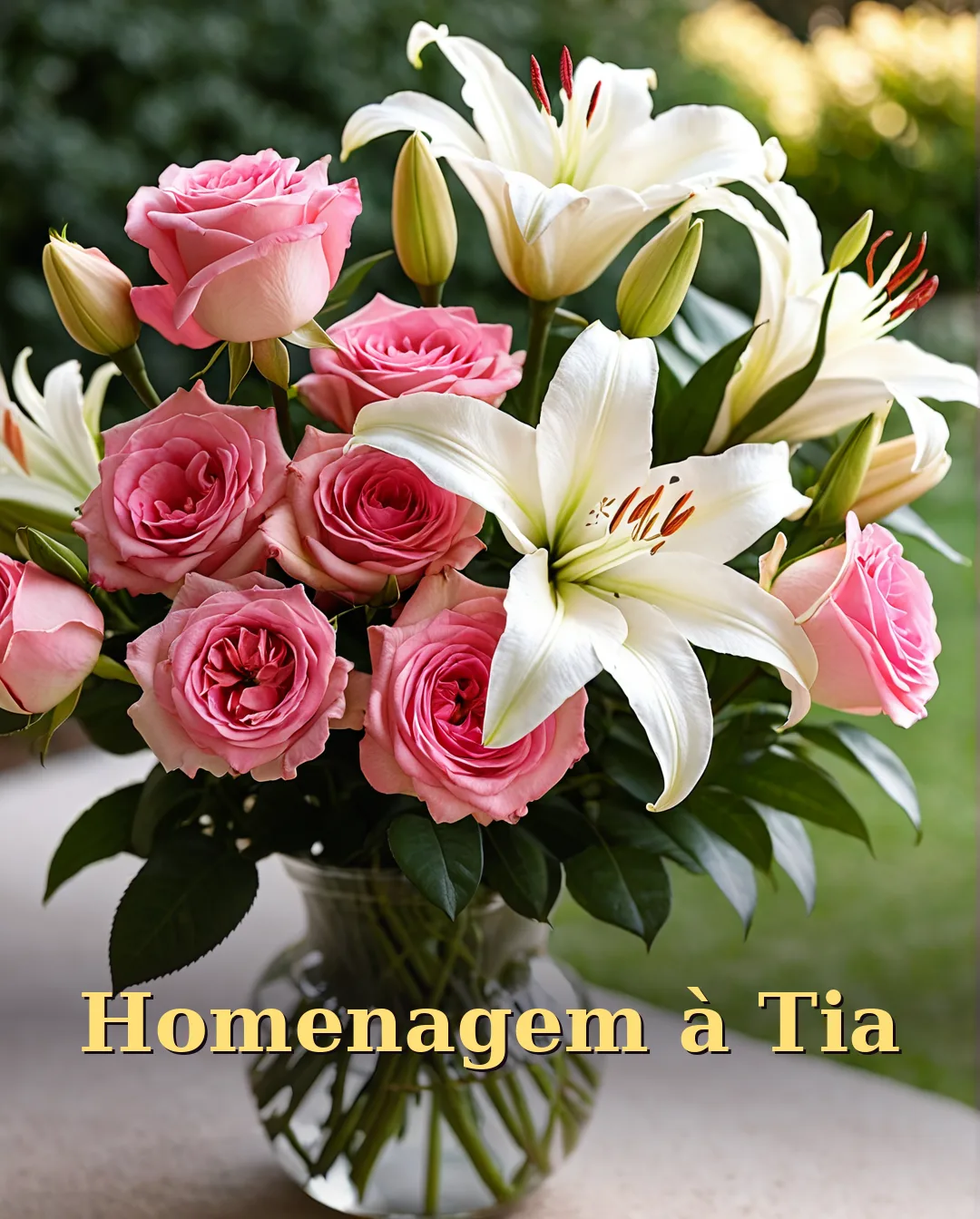 Homenagem de Aniversário para Tia