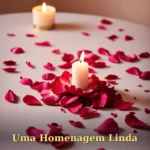 Cartão virtual para pessoa especial com envelope decorado e flores românticas