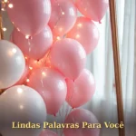 Imagem de aniversário para filha com cupcake decorado e confetes coloridos flutuando