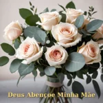 Parabéns mãe linda com bolo de limão decorado com flores frescas do campo